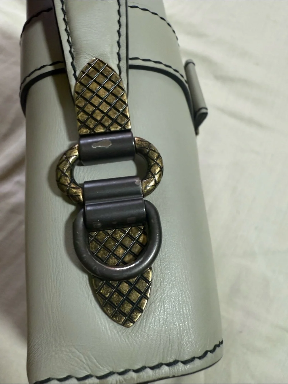 Bottega Veneta Small Piazza Shoulder Dark Cement